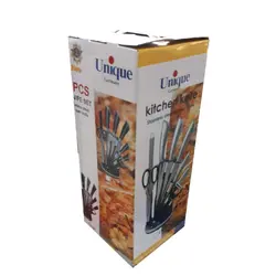 سرویس چاقو آشپزخانه 9 پارچه یونیک مدل UN-97