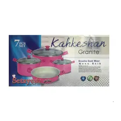 سرویس قابلمه 7 پارچه kahkeshan granite مدل setayesh