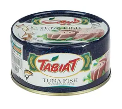 کنسرو ماهی تون در روغن گیاهی طبیعت – 180 گرم