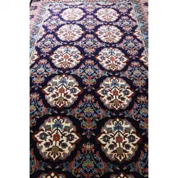 گلیم فرش ماشینی زاگرس کد 304 زمینه سرمه ای