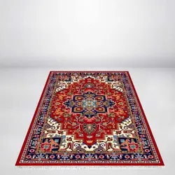 گلیم فرش ماشینی زاگرس کد 307 زمینه قرمز