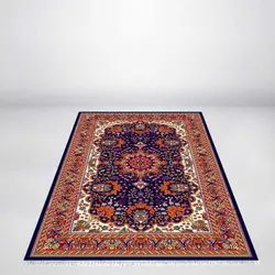 گلیم فرش ماشینی زاگرس کد 306 زمینه سرمه ای