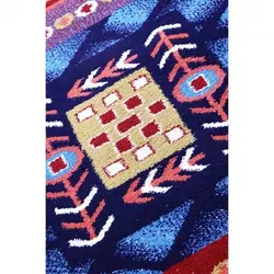 گلیم فرش ماشینی زاگرس کد 310 زمینه سرمه ای