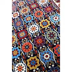 گلیم فرش ماشینی زاگرس کد 312 زمینه سرمه ای