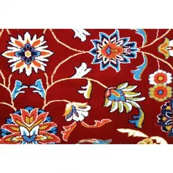 گلیم فرش ماشینی زاگرس کد 311 زمینه قرمز