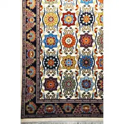گلیم فرش ماشینی زاگرس کد 312 زمینه کرم
