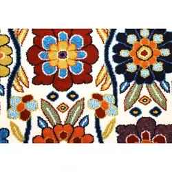 گلیم فرش ماشینی زاگرس کد 312 زمینه کرم