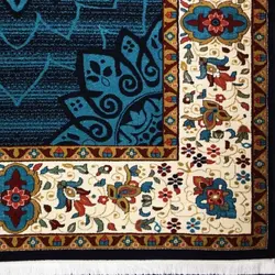 گلیم فرش ماشینی زاگرس کد 316 زمینه سرمه ای