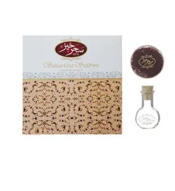 زعفران سرگل سحرخیز طرح ثمین مقدار 8 گرم