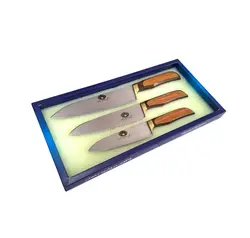 ست 3 پارچه چاقو آشپزخانه زنجان مدل مروارید