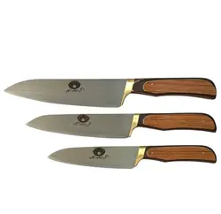 ست 3 پارچه چاقو آشپزخانه زنجان مدل مروارید