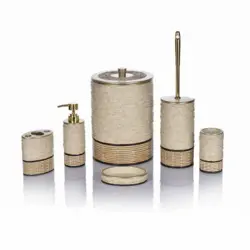 ست سرویس بهداشتی ۶ پارچه رزین کوراجیو مدل ۵۶۷۷F