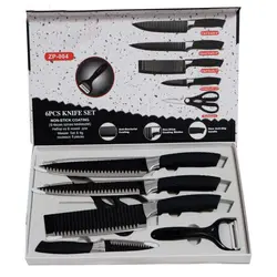 ست چاقوی آشپزخانه 6 پارچه مدل ZP-004