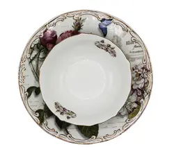 ست ظروف پذیرایی پی طرح لمونژ کد 4015-8034 بسته 12 عددی