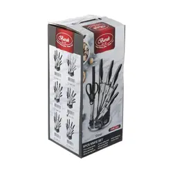 سرویس چاقو آشپزخانه 8 پارچه بارک کد 206