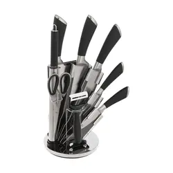 سرویس چاقو آشپزخانه 8 پارچه مدل وودن AK12
