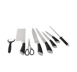 سرویس چاقو آشپزخانه 8 پارچه مدل وودن AK12