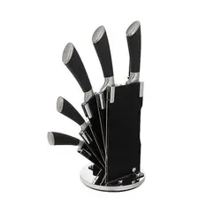 سرویس چاقو آشپزخانه 8 پارچه مدل وودن AK12