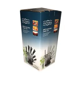 سرویس چاقو آشپزخانه 9 پارچه ویکتوریا مدل 109
