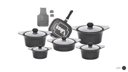 سرویس قابلمه 15 پارچه ام جی اس مدل Korea C