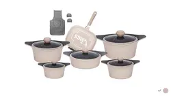 سرویس قابلمه 15 پارچه ام جی اس مدل Korea C