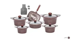 سرویس قابلمه 15 پارچه ام جی اس مدل Korea C