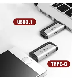 فلش مموری سن دیسک مدل Ultra Dual Drive USB Type-C ظرفیت 64 گیگابایت