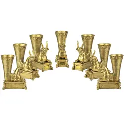 مجموعه ظروف هفت سین 7 پارچه تندیس و پیکره شهریار طرح ریتون عقاب کد HS120