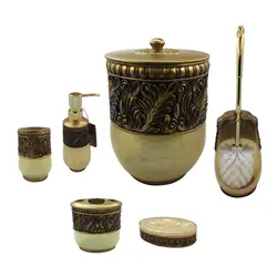 ست سرویس بهداشتی 6 پارچه کنتراست مدل 7124