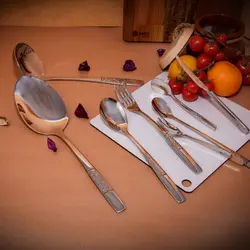 سرویس قاشق و چنگال 39 پارچه ام جی اس مدل DF048