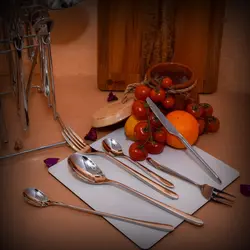 سرویس قاشق و چنگال 39 پارچه ام جی اس مدل DF008