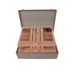 سرویس قاشق و چنگال 54 پارچه ام جی اس مدل DONA(Ch)006
