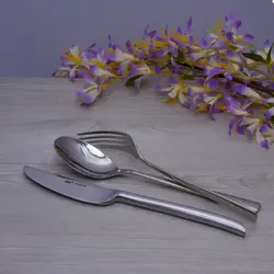 سرویس قاشق و چنگال 18 پارچه ام جی اس مدل DORTMOND(GE)006
