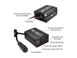 مبدل برق 150 وات هوشمند یوباو Yoobao smart power inverter 150W