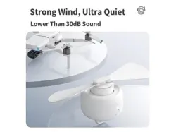 پنکه سقفی شارژی قابل حمل JISULIFE FA16 8000mAh Remote Control Ceiling Fan
