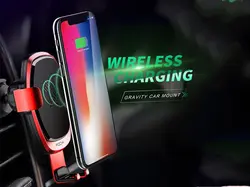 پایه نگهدارنده و شارژر بی سیم سنسور دار راک Rock w29 wireless charging car mount with infrared sensor