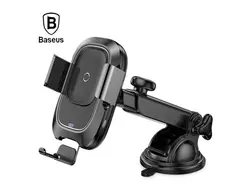 پایه نگهدارنده و شارژر وایرلس بیسوس Baseus Smart Vehicle Bracket Car WXZN-B01 - فروشگاه رایابای