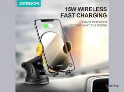 پایه نگهدارنده وایرلس جویروم مدل JOYROOM JR-ZS200 Car Air Vent Induction 15W Wireless Charging - فروشگاه رایابای