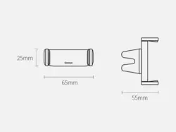 پایه نگهدارنده دریچه کولری موبایل بیسوس Baseus Steel Cannon Air Outlet Car Mount SUGP-01