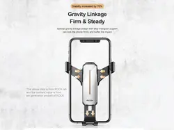 پایه نگهدارنده گوشی راک ROCK Car Air Vent Gravity Phone Holder Mount - فروشگاه رایابای