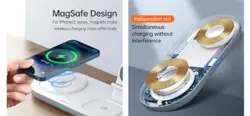 شارژر وایرلس 3در1 مک دودو mcdodo CH7060,3in1 wireless charger - فروشگاه رایابای