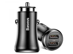 شارژر فندکی سریع بیسوس مدل Baseus Gentleman Dual USB Car Charger