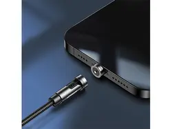 کابل شارژ مغناطیسی جویروم Joyroom USB - Lightning Charging 2.4A 1.2m مشکی (S-1224X2 L مشکی)