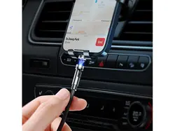 کابل شارژ مغناطیسی جویروم Joyroom USB - Lightning Charging 2.4A 1.2m مشکی (S-1224X2 L مشکی)