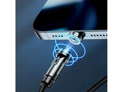 کابل شارژ مغناطیسی جویروم Joyroom USB - Lightning Charging 2.4A 1.2m مشکی (S-1224X2 L مشکی)