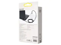 کابل شارژ مگنتی لپ تاپ لنوو 2متری 100وات Baseus CATXC-Y01 Zinc Magnetic Type C Charging Cable 100W 2m