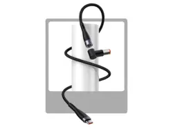 کابل شارژ مگنتی لپ تاپ لنوو 2متری 100وات Baseus CATXC-Y01 Zinc Magnetic Type C Charging Cable 100W 2m