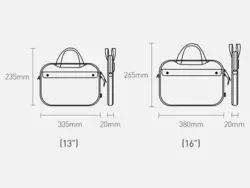 کیف لپ تاپ 16 اینچی بیسوس Baseus Basics Series 15 inch Shoulder Computer Bag LBJN-H0G - فروشگاه رایابای