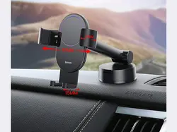 پایه نگهدارنده موبایل بیسوس Baseus Simplism Gravity Car Mount Holder with Suction Base