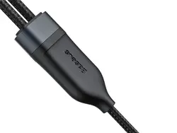 کابل دو سر فست شارژ یک و نیم متری بیسوس Baseus Flash Series 2in1 Fast Charging Cable Type-C to C+C 100 W 1.5m CA1T2-C01